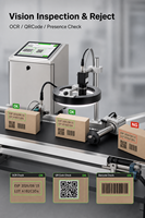 Imprimante jet d'encre TIJ haute résolution T2000V avec système de vision, codeur de date et de code QR pour machine d'emballage