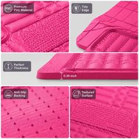 Tapis universel 3D en PVC de 15 mm d'épaisseur pour SUV, camions, fourgonnettes et voitures - Toutes saisons, antidérapant, imperméable, résistant à l'humidité