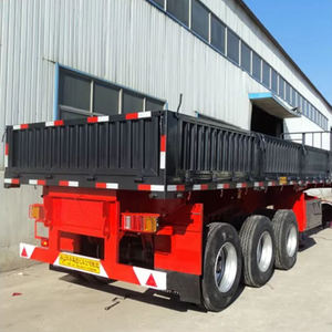 Camion basculant de 80 tonnes <span class=keywords><strong>semi</strong></span>-<span class=keywords><strong>remorque</strong></span> latérale hydraulique avec bâche en acier pour le transport de matériaux en vrac - Product Image 4