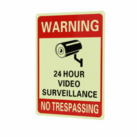 Panneau métallique en aluminium personnalisé, étanche, écologique, lumineux, durable, avec avertissement vidéo 24h/24, pour utilisation en extérieur sur route