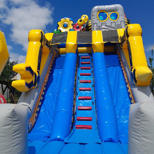 Tobogán Inflable Robótico para Exteriores, Tobogán Inflable Comercial, <span class=keywords><strong>Castillo</strong></span> Inflable con Tobogán para Fiestas Infantiles - Product Image 3