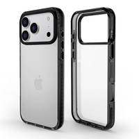 Coque de téléphone transparente Ins-Fresh pour iPhone 16 Plus, boutons indépendants, coque en acrylique durable avec pare-chocs anti-chute en TPE, en stock
