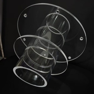 Composants d'appareil expérimental en tube PMMA - Fabrication et usinage OEM - Brides de tube acrylique transparent (marque Lucite) - Product Image 5