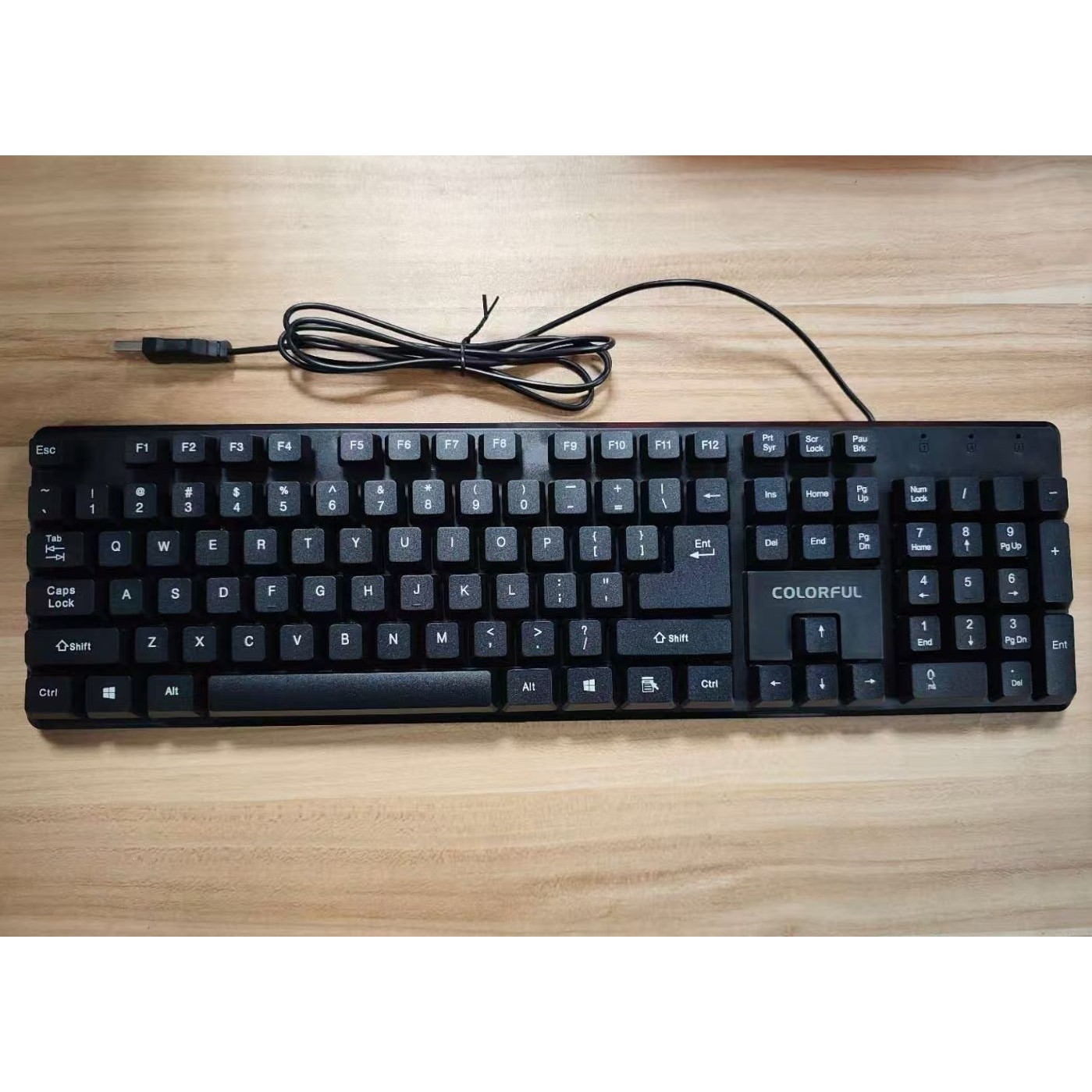 Colorful K400 Wired Single Keyboard [Black]