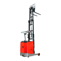 Chariot élévateur électrique à bras télescopique, type CQD-D, pour entrepôt, à levage élevé, capacité 1200kg, 1500kg, 2000kg, largeur de fourche 100mm
