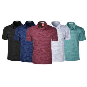 Fabricant OEM de polos de golf à manches courtes, grande taille, à séchage rapide, à sublimation, camouflage, avec logo personnalisé - Product Image 2