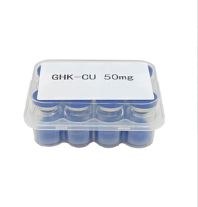 Fabricante Profesional de Grado OEM, Ingrediente Cosmético Liofilizado Azul de 50 mg para Uso en Laboratorio, Polvo de Péptido de Cobre GHK CU - Product Image 2