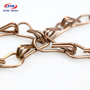 Nhôm Kim Loại Trang Trí Lưới Màn Hình Chuỗi Rèm Dây Thép Không Gỉ Dệt Kỹ Thuật Đồng Bằng Dệt Phong Cách - Product Image 2