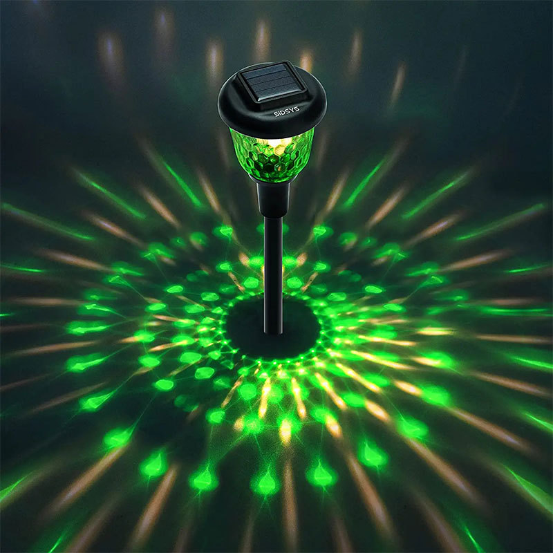 Разноцветные солнечные фонари для дорожек, наружные светодиодные солнечные фонари для сада, солнечные фонари для дорожек