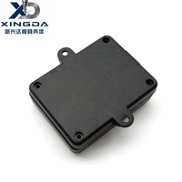 Boîtier électronique rectangulaire en plastique ABS moulé par injection avec patins de fixation pour l'assemblage de modules de circuits de commande PCB