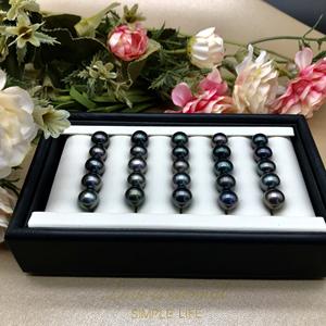 Giá bán buôn ngọc trai biển Tahiti tự nhiên, thật, nguyên chất, loại AAAAA, hình tròn, màu đen, không gắn, dạng hạt rời - Product Image 3