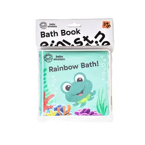 Stampa magica personalizzata all'ingrosso eco-friendly soft waterproof baby PEVA sponge foam baby educational bath books