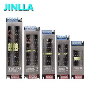 JINLLA 24 Months Warranty AC To DC Slim Thin Single Output Led Driver Constant Voltage Switching Power Supply For LED Strip
