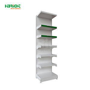 מדפי תצוגה חזקים ממתכת, צד אחד, לאחסון בכמויות גדולות, מתוצרת סין, מדפי גונדולה לסופרמרקט - Product Image 3