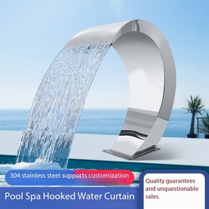 <span class=keywords><strong>Accessoires</strong></span> de <span class=keywords><strong>piscine</strong></span> de <span class=keywords><strong>spa</strong></span> de pulvérisation d'eau de jardin OEM cascade de <span class=keywords><strong>piscine</strong></span> en argent en acier inoxydable hors sol - Product Image 6