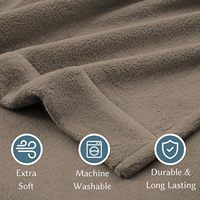 Parure de draps en flanelle polaire 100% polyester, taille King, ultra douce, antistatique, 4 pièces (1 drap-housse 80x78 pouces, 1 drap plat, 2 taies d'oreiller)