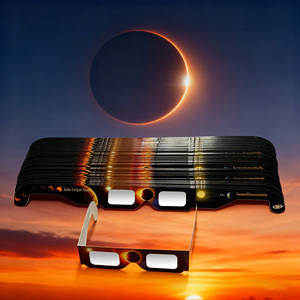 Gafas de Eclipse Solar de Papel Recomendadas por la AAS, Certificadas ISO 12312-2:2015 <span class=keywords><strong>y</strong></span> CE, con Logotipo Personalizado, Eclipse Europa 2026, Venta al Por Mayor - Product Image 3
