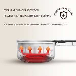 Olla Eléctrica Antiadherente con Tapa de Vidrio Templado, Electrodoméstico de Cocina, Éxito de Ventas Directo de Fábrica - Product Image 3
