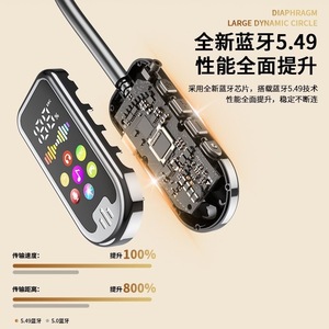 หูฟังสำหรับเล่นกีฬาไร้สายบลูทูธ AAC Codec ไดร์เวอร์ไดนามิกขนาด 14.2 มม. เสียงไฮไฟ ระบบควบคุมแบบสัมผัส ชาร์จแบบ Type C - Product Image 2