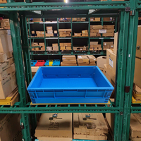 Boîte de rangement pour pièces automobiles recyclables UGET EUO-4628, caisse logistique épaissie, boîte en plastique pliable multifonctionnelle assemblée