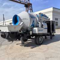 Pompe à béton JBS40 avec moteur Cummins diesel, pompe de mélange intégrée pour la construction, livraison directe d'usine