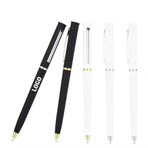 Custom <b>Simple</b> Ballpoint Pen for Office Hotel 1.0mm Writing Width Plastic Novelty Body Printable Logo for Front <b>Desk</b> Signatures - Product Image 2