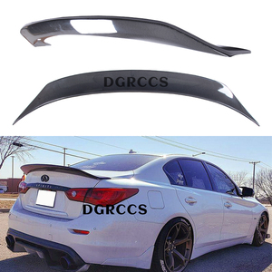 For Q50 Q50S Q50L CT1&AR Style Carbon Fiber Rear Spoiler Trunk Wing 2013-2023 Carbon Fiber - Product Image 1
