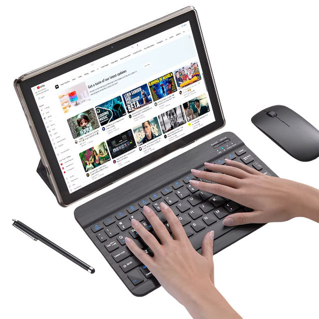 10.1-inch Android 13 MTK Octa Core Business Tablet with 16G+1TB Dual Camera Keyboard & Pen 5G Entertainment 2-in-1