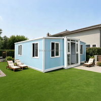 Maison mobile pliable 20ft 40ft, Tiny Houses modulaires préfabriquées, 2, 3 ou 4 chambres, Maison conteneur préfabriquée extensible