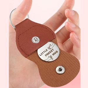 Porte-clés personnalisé en cuir PU avec étui de protection et anneau porte-clés - Cadeau pour guitaristes - Product Image 2