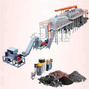 Machine de recyclage de batterie Ev Broyeur automatique de poudre de cobalt et séparation des déchets Usine de recyclage de batterie au lithium-ion