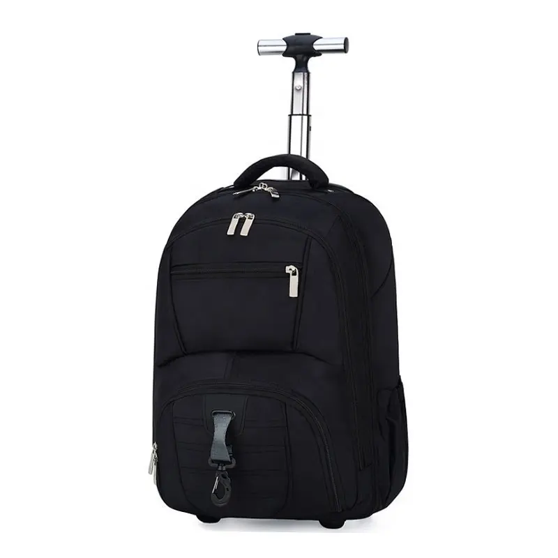 Rolling mochila con ruedas portátil mochila bolsa de Multi-función de alta escuela carretilla mochila