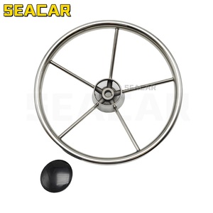 Seacar Boat Steering <b>Wheel</b> 13.5 Inch Stainless Steel 304 Marine Hardware For <b>Replacement</b> Repair - Product Image 4