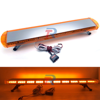Neue 47 Zoll 120 cm 88 LED Auto-Warnleuchte Fahrzeugdach Bernsteinfarbene Notfall-Blinkleuchte Digitale Steuerung IP65 CE