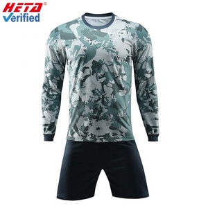 Uniforme Deportivo de Entrenamiento Dryfit 100% Poliéster al por Mayor, Diseño Personalizado Gratuito, Camiseta de Fútbol de Manga Larga - Product Image 1