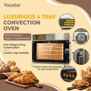 <span class=keywords><strong>Four</strong></span> à convection à air chaud à 5 plateaux, <span class=keywords><strong>mini</strong></span>-<span class=keywords><strong>four</strong></span> rotatif pour la cuisson du pain, des gâteaux et des biscuits - <span class=keywords><strong>Four</strong></span> de boulangerie commercial - Product Image 1