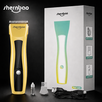 Tondeuse électrique sans fil pour animaux Shernbao PGC-538, tondeuse à poils pour chien à faible bruit, tondeuse à poils pour animaux 4 en 1, lame de toilettage pour animaux
