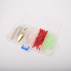 Kit de señuelos, cebo blando, anzuelo con cabeza de plomada para pesca de lubina en agua dulce, suministros de pesca con anzuelo - Product Image 4