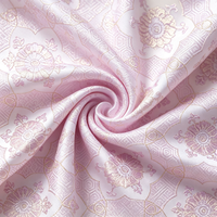 Tissu Jacquard Brocart 100% Polyester Écologique, Poids Moyen, Teint, Durable et Élégant, Largeur 98 pouces pour Rideaux et Textiles de Maison