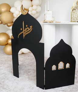 Décoration islamique pour l'Aïd et le Ramadan, décor de mosquée en bois autoportant - Product Image 4