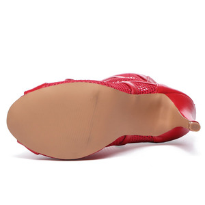 Scarpe da ballo latino in microfibra + Mesh traspirante 6.5/7.5/8.5/9/10cm tacchi alti scarpe da ballo <span class=keywords><strong>per</strong></span> adulti tacchi alti - Product Image 4