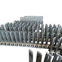 Pale mélangeuse bimétallique à haute teneur en chrome pour béton, pièces d'usure compatibles avec les mélangeurs à double arbre JS2000 JS3000