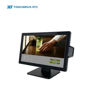 TouchDisplays termal peinter hepsi bir pos ile 18.5 inç akıllı pos android sistem makinesi