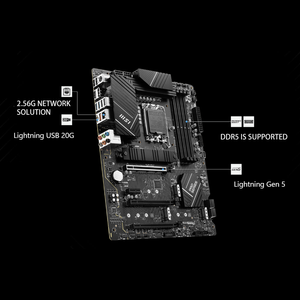 Carte mère MSI Z790-P Pro Series (prise en charge des I9-<span class=keywords><strong>12900K</strong></span> Intel/i5-12600K/i5-<span class=keywords><strong>13600K</strong></span>/i7-14700K/i5-14600K CPU, LGA 1700, DDR5) - Product Image 3