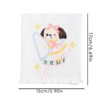 Buikband 17x15cm OEKO-TEX CPC REACH gecertificeerd Zacht Gekamd Katoen Baby Buikbeschermer Schattig Beer Print Baby Buikbeschermer