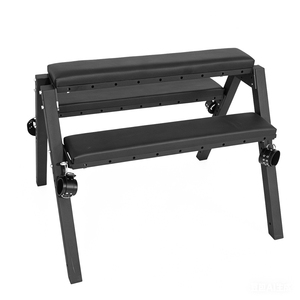 BANSEY Banc de soumission tout noir réglable en hauteur en acier au carbone pour genouillères Kniebank SM - Product Image 4