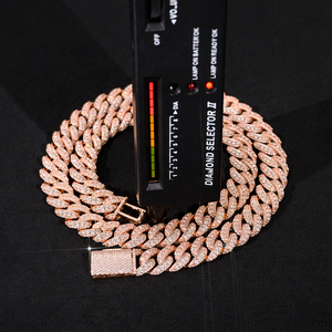 Black Iced Out Luxury Hip Hop Unisex <b>Statement</b> Tennis Chain <b>Necklace</b> 18K Gold Plated Gift - Product Image 5