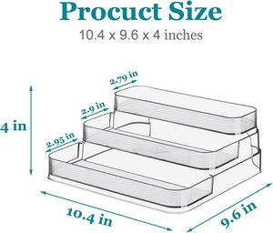 Adjustable Transparent PET Spice Jar Organizer <b>Kitchen</b> Accessories <b>for</b> Stepped <b>Storage</b> Rack Cosmetics Spice <b>Storage</b> - Product Image 4