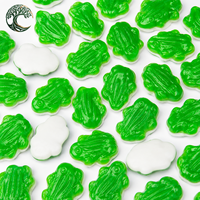 YUSAIL Premium Halal Kikker-vormige Gummy Candy Gemengde Fruit Smaken Snoepgoed Op Maat Verpakte Verpakkingen