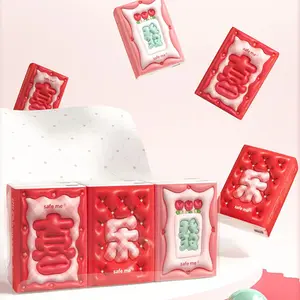 Safe Me Facial Tissues Chinese Letter Stijl Kleurendruk Papier Zakdoekjes 6 Packs/Set 3-laags 8 Vellen Zakdoekweefsel